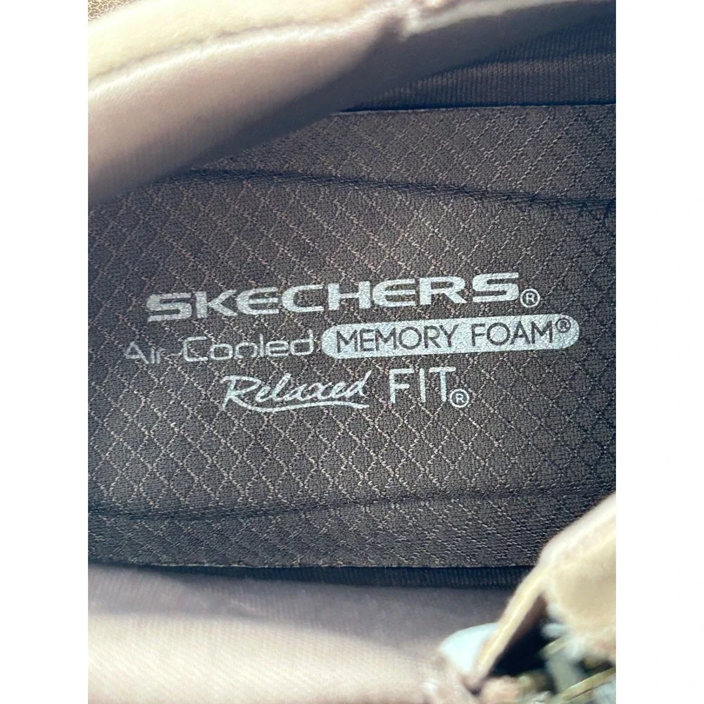 Skechers Relaxed Fit‎ Mushroom Brown Ankle Boots 158952 Women Size 8 Memory Foam